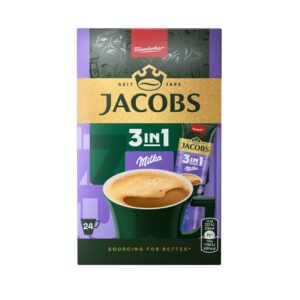 JACOBS Cafea Instant 3In1 Milka 24 x 12,4 g